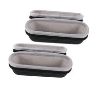 COLLBATH 2pcs Hard EVA Carrying Cases for Ear Thermometers Shockproof Protective Storage Boxes for Digital Thermometer Probe Dual and Travel