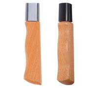 COLLBATH 2pcs Hardwood Knife Handles: Sturdy Pear Wood Replacement Handles Scales Set Grip for Kitchen Tool Making Wooden Repair Parts Accessory