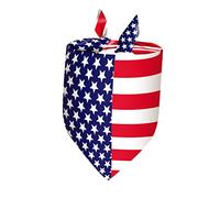 COLLBATH 2pcs Independence Day Pet Scarf American Flag Dog Bib for Festivals to Dogs Cats for Celebrating Your Furry Friend