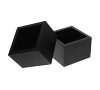COLLBATH 2pcs Japanese Sake Cup Holder Box Elegant Square Wood Storage Container for Sake Cups Versatile Decorative Wooden Box for Home Bar and Gift Use