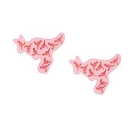 COLLBATH 2pcs Kangaroo Silicone Baking Molds Non Stick Chocolate Candy Fondant Moulds Flexible High Grade Material Easy to Clean for DIY Cake Decoration and Gift Random Color