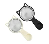 COLLBATH 2Pcs Kitchen Mesh Filtering Ladles and Flour Strainers Set, Reusable Household Noodle Straining Basket, Multifunctional Food Sieve for Juice, Soy Milk, and Flour Filtering