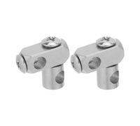 COLLBATH 2pcs Kitchen Sink Pull Joint Assembly, Brass Drain Joint for Pop-Up Repair, Basin Sink Universal Steering Shaft Coupler for Bathroom Upgrade and Everyday Home Use