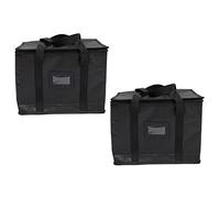 COLLBATH 2pcs Large Insulated Grocery Bags Portable Thermal Food Storage Pouches with Braided Coating Aluminum Foil Material Wear-resistant Outdoor Insulation Bags for Picnic Lunch