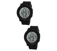 COLLBATH 2pcs Led Digital Watch for Men Monitor Activity Tracker Alarm Calendar Stopwatch for Swimming Diving
