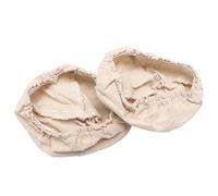 COLLBATH 2pcs Linen Bread Basket Cloth Cover Set round Bread Basket Liner for Baking and Fermentation for Home and Bakery Use