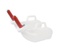 COLLBATH 2pcs Livestock Feeding Bottles with Handle Silicone Nipples for Lambs Goats Calves Farm Use Bite Design Easy Grip Milk Feeder