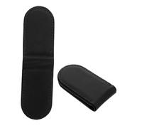 COLLBATH 2pcs Magnetic Cash Storage Clamp Money Clip Set, Black Pu Leather Minimalist Money Storage Clips for Men, Practical Wallet Cash Holder for Everyday Use