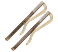 COLLBATH 2pcs Metal Money Clips with Strong Spring Clamp Practical Wallet Fixing Clamps for Cash Checks and Cards Minimalist Design for Men and Women