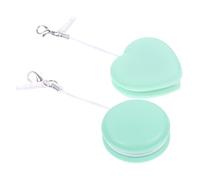 COLLBATH 2pcs Multi-purpose Screen Cleaner for Electronic Devices, Green Pp and Silicone Material, Gentle on Camera Lenses and Phone Screens, Includes and Heart Shape Cloths Random Random Color