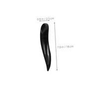 COLLBATH 2pcs Natural Ox Horn Guasha Scraping Stick Ergonomic Meridian Massage Tool for Neck and Back Relief Portable Facial Self Massage Tool for Skin Tone and Circulation Enhancement