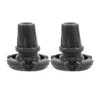 COLLBATH 2pcs Non-Slip Rubber Cane Tips Replacement for Walking Sticks and Crutches Wear-Resistant Foot Pads with Inner Diameter Fit for Hiking Mountaineering and Winter Terrain Stability