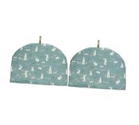 COLLBATH 2pcs Peacock Tea Cosy for Teapot Cozy Kettle Warmer Thermal Teapot Protector Insulated Cover Kitchen