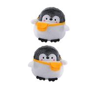 COLLBATH 2pcs Penguin Coin Purse Squeeze Pouch Zipper Design for Students Office Workers