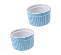 COLLBATH 2pcs Pet Ceramic Feeder Bowl for Hamster Rabbit Round Shape Health-friendly Lightweight Portable