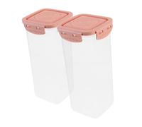 COLLBATH 2pcs Plastic Yogurt Fermentation Cup Bread Storage Box Noodle Container Rice Keeper Cereal Box Airtight for Kitchen