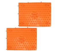 COLLBATH 2pcs Portable Acupressure Toe Plate Foot Massage Mat with Anti-Slip Ball Tracks for Bathroom Outdoor Games Home Gym Pressure Point Pad for Targeted Reflexology and Muscle Relief