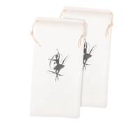 COLLBATH 2pcs Portable Drawstring Ballet Shoe Storage Bags for Dance Soft Satin and Material for Ballet Accessories and Shoes Organization