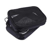 COLLBATH 2pcs Portable Mesh Toiletry Organizer Bags Lightweight Cosmetic Travel Pouch for Home and Vacation with Spacious Storage and Smooth Texture