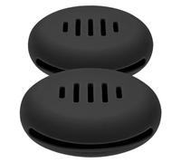 COLLBATH 2pcs Portable Silicone Makeup Sponge Holder Travel Case Transparent Soft Shatterproof Beauty Sponge Storage for Sensitive Skin and Makeup Bag Organization