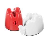 COLLBATH 2pcs Portable Toothpaste Squeezer Manual Toothpaste Extruder for All Tubes Compact Travel-Friendly Design with Dual-Color White and Red Easy to Use for Bathroom Toiletries