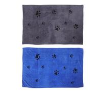 COLLBATH 2pcs Quick Dry Dog Towels Super Absorbent Microfiber Pet Bath Blankets for Puppies and Cats Oversized Thick Soft Drying Cloths for Travel Home Grooming Lightweight and Portable