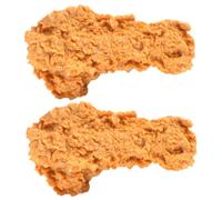 COLLBATH 2pcs Realistic Simulated Fried Chicken Drumstick Fridge Magnets DIY Food Decor for Home Decoration Photography Props and Craft Accessories
