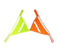 COLLBATH 2pcs Reflective Pet Bandana Bib Soft Dog Neckerchief Scarf for Small Dogs and Cats High Visibility Night Walking Safety Accessory