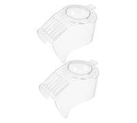 COLLBATH 2pcs Replacement Lid for Popcorn Maker Heat-resistant Acrylic Cover Transparent Popper Accessory for Small Electric Hot Air Popcorn Machine Household Movie Night