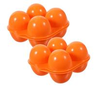 COLLBATH 2pcs Reusable Plastic Egg Storage Box, Waterproof Multi-groove Egg Container for Refrigerator Storage, Prevents Cracking, Kitchen Use