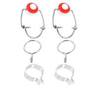 COLLBATH 2pcs Reusable Silicone Wine Bottle Stoppers Sealers for Wine Beer Liquor Bottles Portable Food-Grade Plugs to Preserve Freshness for Home Brewing and Parties