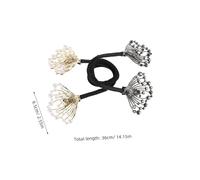 COLLBATH 2pcs Rhinestone and Pearl Hair Bun Maker Polyester French Twist Styling Tool for Wedding Hair Accessories Easy Quick DIY Curler for Women