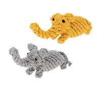 COLLBATH 2pcs Rope Elephant Chew Toys for Dogs Interactive Molar Biting Toy Pet Supplies for Fetch and Tug of War for Reducing Boredom and Preventing Destructive Behavior