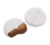 COLLBATH 2pcs Rotating Foundation Brush Cover Wave Shape Makeup Applicator for Liquid Foundation and Powder Makeup Application