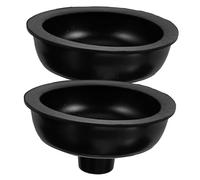 COLLBATH 2pcs Rubber Plunger Replacements Toilet Plunger Accessories Replaceable Force Cup Heads for Daily Use Home Bathroom