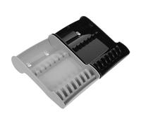 COLLBATH 2pcs Scissor Storage Rack Hair Salon Tool Holder Shear Organizer for Stylist Barber Station Black Gray