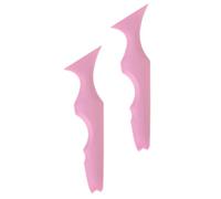 COLLBATH 2pcs Silicone Eyeliner Guide Stencils Makeup Eyebrow Template Reusable Tool for Eyeshadow Applicators for Home Salon Use