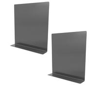 COLLBATH 2pcs Sink Backsplash Guard Freestanding Sink Splash Panel Protective Splatter Barrier for Kitchen Home Schools Workspaces Restaurants 12.1''X11.8''