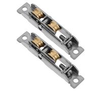 COLLBATH 2pcs Sliding Window Roller: Push Pull Window Tandem Roller Metal Wheels - Sliding Door Axles Pulley Assembly for Push Pull Screen Door