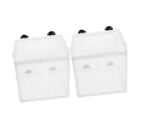 COLLBATH 2pcs Small Fish Breeding Isolation Box Transparent Floating Hatchery Incubator Mesh Net for Aquarium Tank Guppy Betta Shrimp Fry Separation