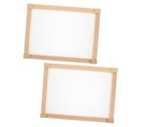 COLLBATH 2pcs Stackable Herb Drying Rack Net with Frame Ventilated Rectangular Tray for Efficient Airflow for Drying Herbs Medicinal Plants Tea Leaves Fruits Flowers and Vegetables