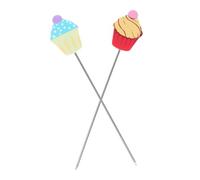COLLBATH 2pcs Stainless Steel Cake Tester Tool Reusable Baking Probe for Baked Cakes and Cookies Testing Skewers for All Baking Needs