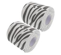 COLLBATH 2pcs Textured Zebra Print Toilet Paper Stylish Bathroom Tissue with Unique Animal Pattern for Modern Home Decor Soft Fun Daily Essential