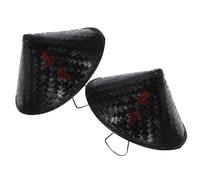 COLLBATH 2pcs Traditional Japanese Bamboo Sun Hat Decorative Bamboo Hat for Cosplay Party Stage Performance