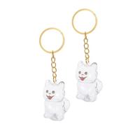 COLLBATH 2pcs Transparent Dog Hair Keepsake Keychain Compact Pet Hair Organizer Pendant for Memorial Secure Clear Commemorative Box Elegant Portable Charm for Cherishing Beloved Pets