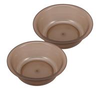 COLLBATH 2pcs Transparent Wash Basins for Face Cleansing Capacity Multi-Functional Household Bowls for Washing Dishes Laundry Soaking Foot Bath and Toiletries Storage