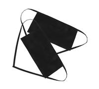 COLLBATH 2pcs Unisex Bistro Chef Aprons Classic Black Design Polyester Waterproof and Oil-resistant Fabric Three Pocket Convenience Short Half Apron for Catering Cafes with Unrestricted