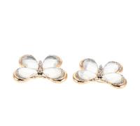COLLBATH 2pcs Vintage Rhinestone Butterfly Brooch Pin Alloy Crystal Bling Bridal Lapel Badge Decorative Coat Suit Shawl Hat Scarf Accessory for Women Fine Craftsmanship Versatile Dress Pins