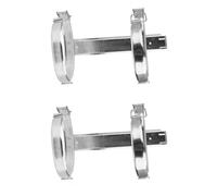 COLLBATH 2pcs Wall-mounted Fire Extinguisher Bracket Iron Holder for Home and Vehicle Use Easy Install Fire Extinguisher Stand with Secure Fixing Hanger Compatible