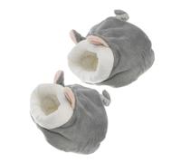 COLLBATH 2PCS Warm Hamster Bed with Soft Fleece Lining Breathable Cozy Sleeping Pouch for Dwarf Hedgehogs and Small Pets Cartoon Design Winter Nest for Gerbils and Hamsters